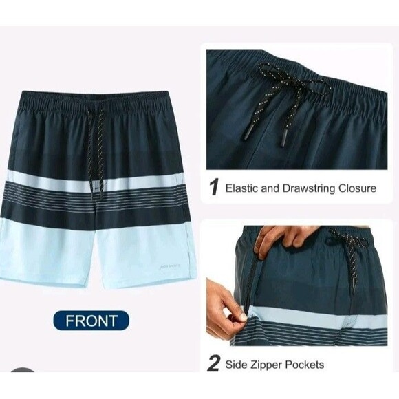 Hodo Sports Men's Swim Shorts Size XXL Quick Dry Compress New - Picture 1 of 2